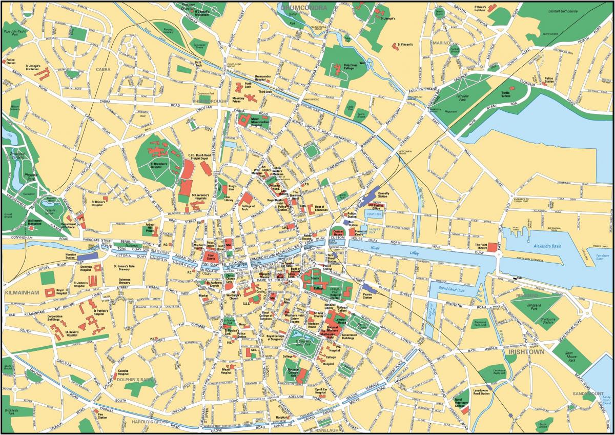 ダブリン市街地図